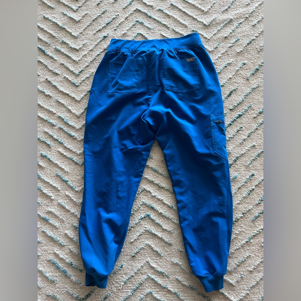 Womens Figs Royal Blue Scrub Joggers - Picture 3 of 4
